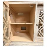 Rustic Whitewashed Console Cabinet - Imported by ELK GROUP INTERNATIONAL