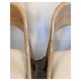 Danish Oak Dining Chairs - Pair, Mid-Century Modern (Matches Lot 25)