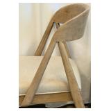 Danish Oak Dining Chairs - Pair, Mid-Century Modern (Matches Lot 25)