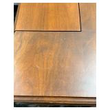 Antique Secretary Desk with Drop-Front Writing Surface, Turned Legs and Accompanying Chair