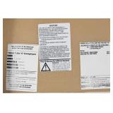 Sam Moore Accent Chair - Grey & White Geometric Upholstery, Dark Wood Legs