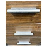 Oak Sideboard Cabinet - Mid-Century Modern - 3 Drawers & 2 Doors