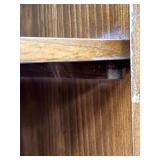 Oak Sideboard Cabinet - Mid-Century Modern - 3 Drawers & 2 Doors