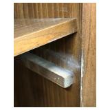 Oak Sideboard Cabinet - Mid-Century Modern - 3 Drawers & 2 Doors