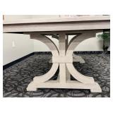 Legacy Classic Dining Table - Light Wood Pedestal Base with 2 Additional Leaves NIB