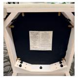 Honai Dining Chairs - White Upholstered Seats - Light Wood Finish - Slatted Back - Set of 2 (Matches Lot 36)