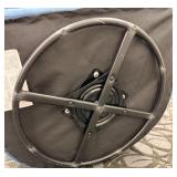 Elk Home Blue Upholstered Swivel Club Chair With Brass Nailhead Trim (Matches lot 39)