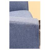 Elk Home Blue Upholstered Swivel Club Chair With Brass Nailhead Trim (Matches lot 39)