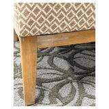 Alder & Tweed Upholstered Armchair - Diamond Pattern Fabric