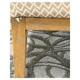 Alder & Tweed Upholstered Armchair - Diamond Pattern Fabric