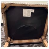 Alder & Tweed Upholstered Armchair - Diamond Pattern Fabric