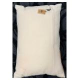 Zup Modern Contemporary INC Orange Leather Armchair with Accent Pillow