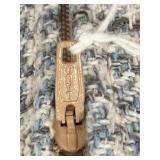 Sam Moore Armchair - Houndstooth Upholstery & Taupe Frame & Nailhead Trim