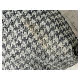 Sam Moore Armchair - Houndstooth Upholstery & Taupe Frame & Nailhead Trim