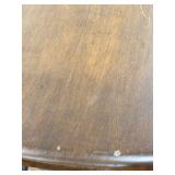 Drop-Leaf Dining Table - Oval Top - Solid Wood with Turned Legs