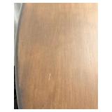 Drop-Leaf Dining Table - Oval Top - Solid Wood with Turned Legs