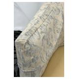 Jessica Charles Accent Armchair - Beige Damask Upholstery with Pillow and Armrest Covers(Matches lot 51)