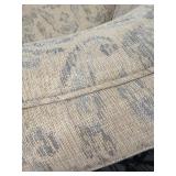 Jessica Charles Accent Armchair - Beige Damask Upholstery with Pillow and Armrest Covers(Matches lot 51)