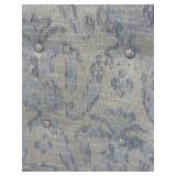 Jessica Charles Accent Armchair - Beige Damask Upholstery with Pillow and Armrest Covers(Matches lot 51)