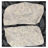 Jessica Charles Accent Armchair - Beige Damask Upholstery with Pillow and Armrest Covers(Matches Lot 50)