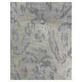 Jessica Charles Accent Armchair - Beige Damask Upholstery with Pillow and Armrest Covers(Matches Lot 50)