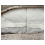 Jessica Charles Accent Armchair - Beige Damask Upholstery with Pillow and Armrest Covers(Matches Lot 50)