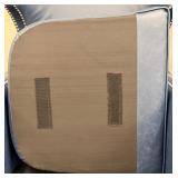 Madison Park Wingback Chair - Blue Faux Leather Nailhead Trim