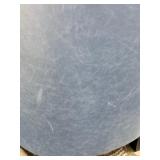 Madison Park Wingback Chair - Blue Faux Leather Nailhead Trim