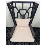 Elk Home Manor Wing Chair - Graystone on Mahogany