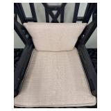 Elk Home Manor Wing Chair - Graystone on Mahogany