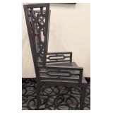 Elk Home Manor Wing Chair - Graystone on Mahogany