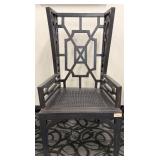 Elk Home Manor Wing Chair - Graystone on Mahogany