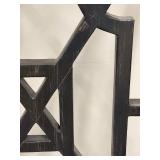 Elk Home Manor Wing Chair - Graystone on Mahogany