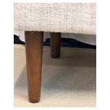 Petit Sofa / Bench - Mid-Century Modern Style Beige Textured Boucle