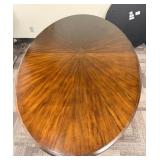 Oval Dining Table With Double Pedestal Base
