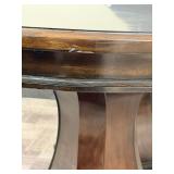 Oval Dining Table With Double Pedestal Base