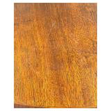 Oval Dining Table with Turned Legs - 2 Additional Table Leafs and Table Top Protector