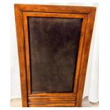 Thomasville Leather Dining Chairs Pair - Nailhead Trim & Carved Wood Legs (Set of 2 - matching lots 63 & 65)