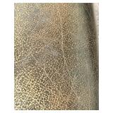 Thomasville Leather Dining Chairs Pair - Nailhead Trim & Carved Wood Legs (Set of 2 - matching lots 63 & 64)