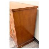 Northern Furniture Co. Sideboard Buffet with Center Curved Drawers & Oval Inlays