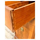 Northern Furniture Co. Sideboard Buffet with Center Curved Drawers & Oval Inlays