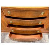 Northern Furniture Co. Sideboard Buffet with Center Curved Drawers & Oval Inlays