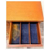 Northern Furniture Co. Sideboard Buffet with Center Curved Drawers & Oval Inlays