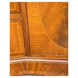 Northern Furniture Co. Sideboard Buffet with Center Curved Drawers & Oval Inlays