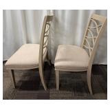 Universal Furniture Crisscross Back Dining Chairs -Lot of 2 (Matches Lot 68 & 69)