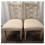 Universal Furniture Crisscross Back Dining Chairs -Lot of 2 (Matches Lot 67 & 68)