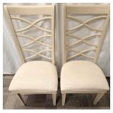Universal Furniture Crisscross Back Dining Chairs -Lot of 2 (Matches Lot 67 & 68)