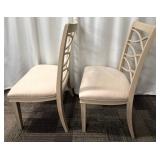 Universal Furniture Crisscross Back Dining Chairs -Lot of 2 (Matches Lot 67 & 68)