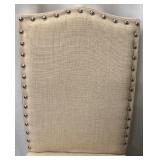 Legacy Classic Furniture Dining Chairs - Linen Beige Upholstery with Nailhead Trim - Set of 4 (Matches lots 72 & 73)