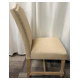 Legacy Classic Furniture Dining Chairs - Linen Beige Upholstery with Nailhead Trim - Set of 4 (Matches lots 72 & 73)
